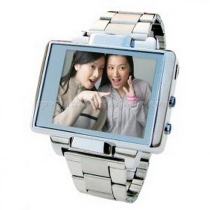 HD hidden Spy Watch Cam - MP4 Watch Hidden Camera DVR With 1.8 Inch LCD - 8GB Excalibur Steel Edition/Hidden Camera
