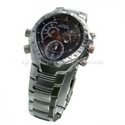 HD hidden Spy Watch Cam - 720P HD 1280x720 Waterproof Sport Watch DVR with 4G Memory Stainless Steel Casing Hidden Camera