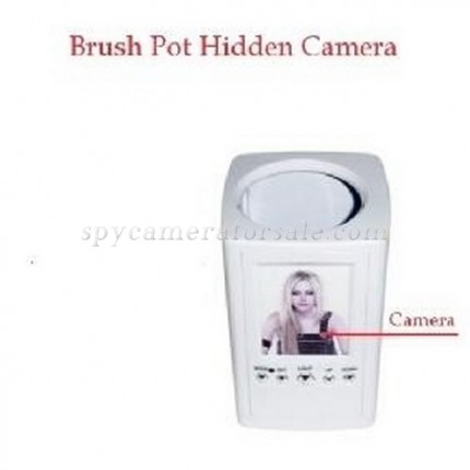 Spy Brush Pot Camera DVR - Hidden Camera Brush Pot Spy Camera With 8GB Memory