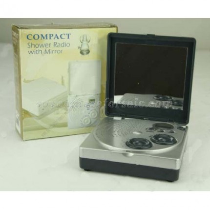spy cameras for bathrooms - Bathroom Shower Mirror Radio Spy Camera Ture 1280X720 HD Video Camcoder 32GB American Stylish