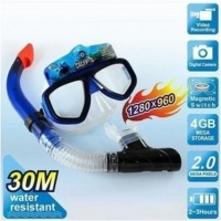 New High Resolution 1280x960 30 Frame Waterproof Sunglasses Camera DVR - Diving Snorkle Underwater Scuba Mask Camera DVR with 1280*960 Definition Anti-fog Glass and 4GB Memory