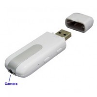 Spy Gear - 1280 x 960 HD Mini Pinhole USB Flash Disk Style Digital Video Recorder Motion-Activated Hidden Camera